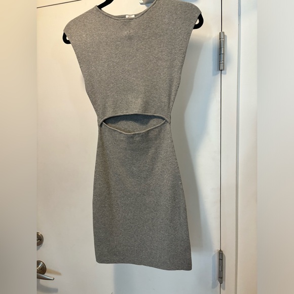 Grey Aritzia Knit Cutout Mini Dress - Picture 5 of 7
